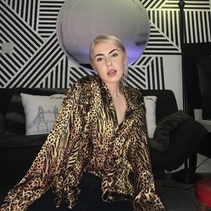 Satin Multi Animal print blouse